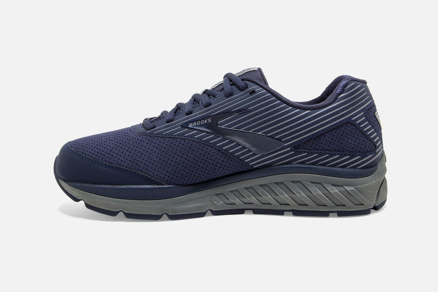 Brooks Running Shoes - Addiction Walker Suede Mens - Navy - ZBQ-504237